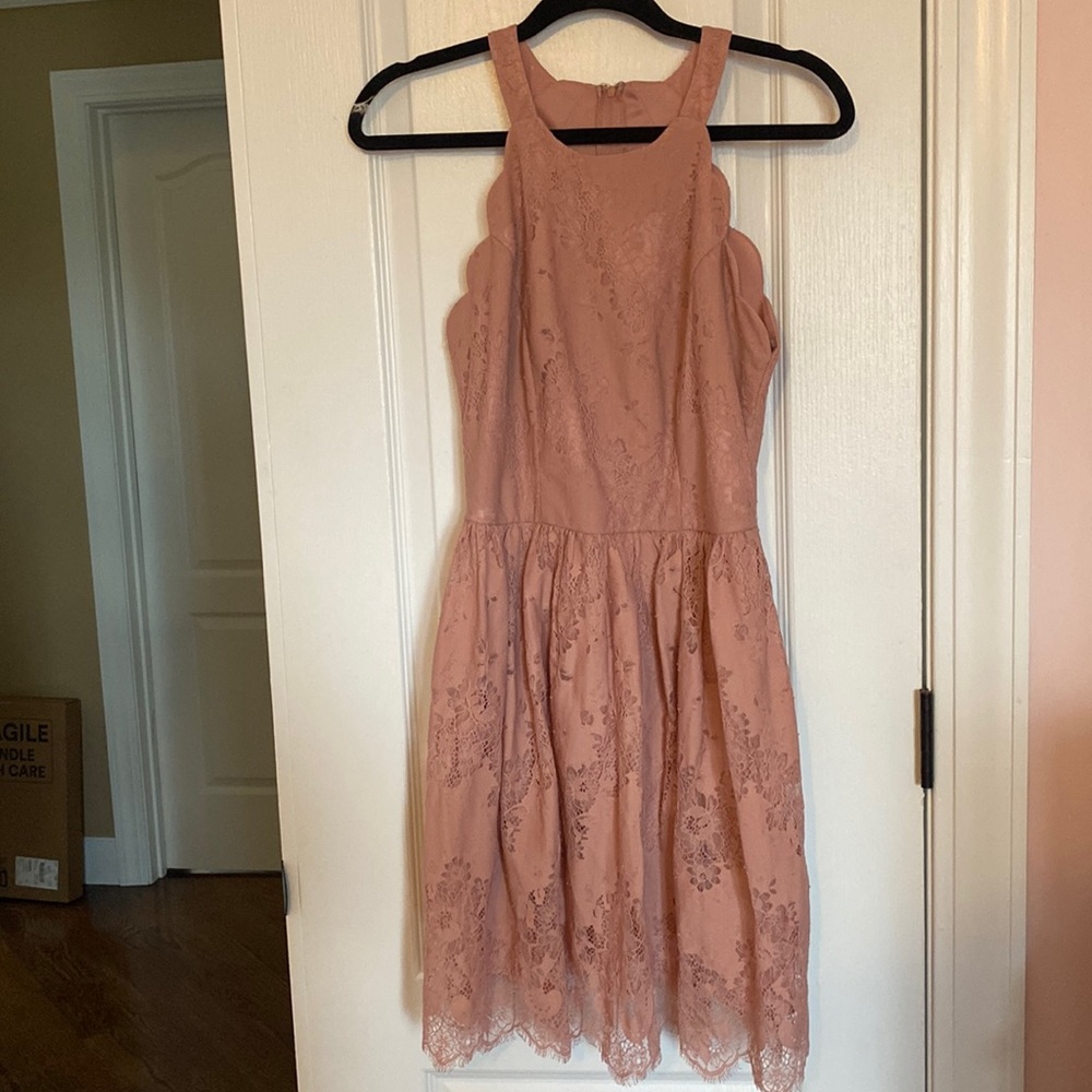 Pink Lace Dress
